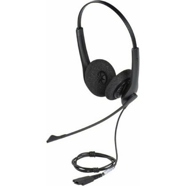 jabra 1519-0154 cuffie con filo, microfono, antirumore, ideali per ufficio / call center, colore nero - biz 1500 duo qd