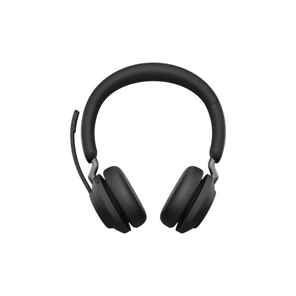 jabra 26599-999-999 cuffie bluetooth, wireless, con microfono, stereo, ideali per ufficio / call center, colore nero - evolve2 65, ms stereo