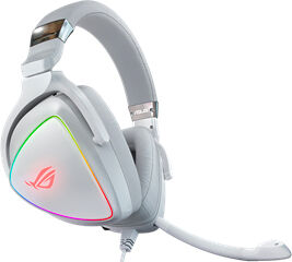 asus 90yh02hw-b2ua00 cuffie gaming, con microfono, colore bianco - rog delta white