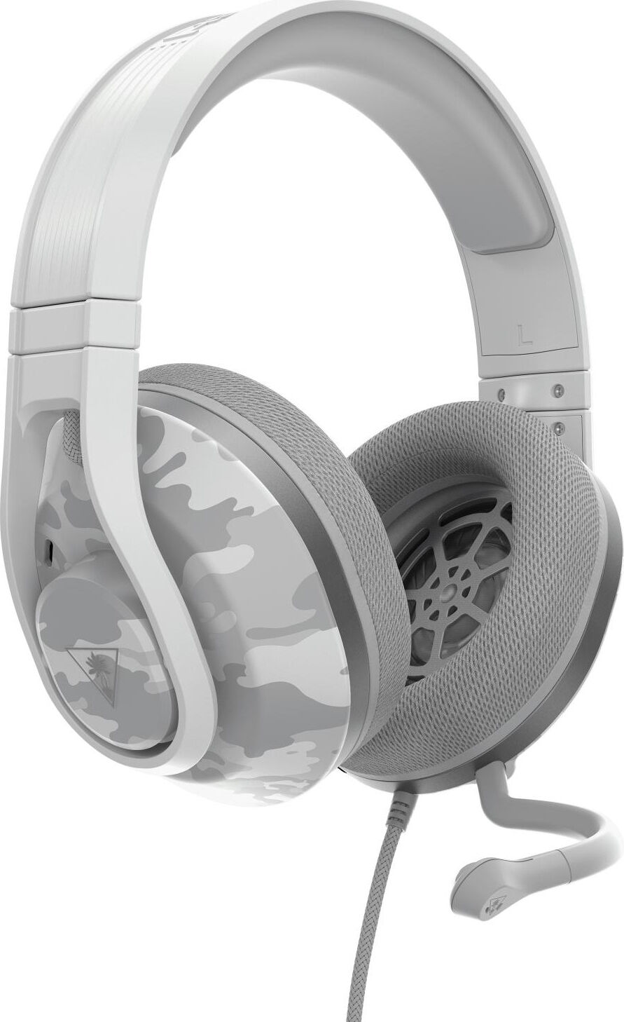 turtle beach tbs-6405-02 cuffie gaming microfono, colore bianco - recon 500