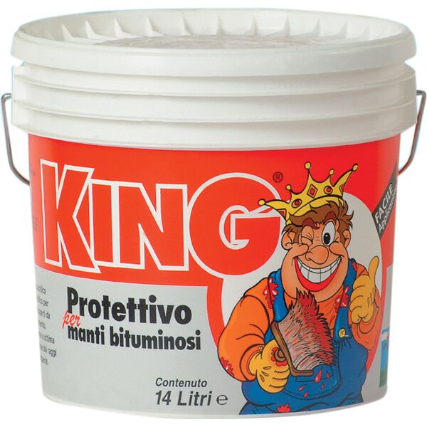 colorificio partenopeo king vernice acrilica protettiva per guaina colore rosso 14 litri - king