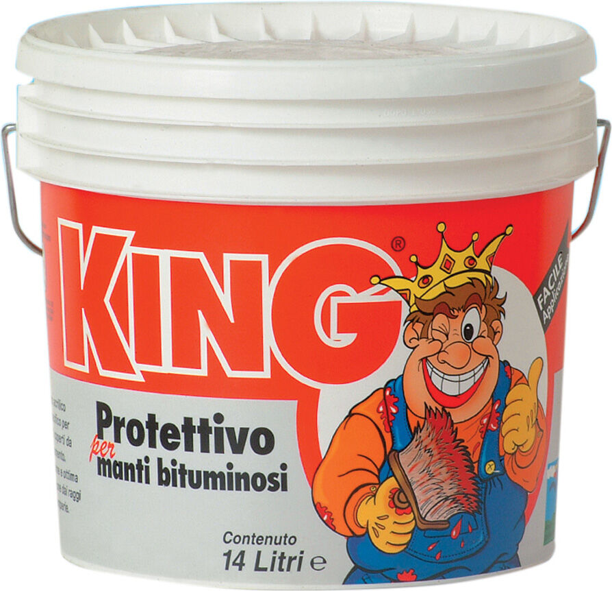 colorificio partenopeo king vernice acrilica protettiva per guaina colore bianco 14 litri - king