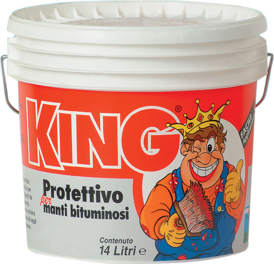 colorificio partenopeo king vernice acrilica protettiva per guaina colore verde 14 litri - king