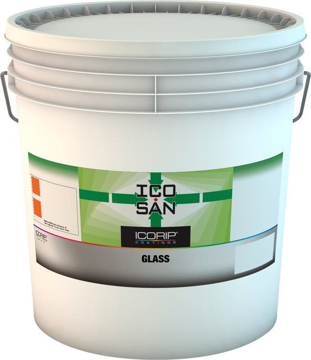 icorip icosan glass lt 4 idropittura pittura per interni antimuffa termoisolante anticondensa 4 litri colore bianco