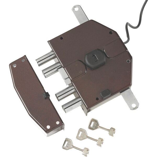assa abloy y6823560 serratura elettrica porta blindata da applicare triplice chiusura entrata 65 mm dx scatola 134x163 mm - 8230