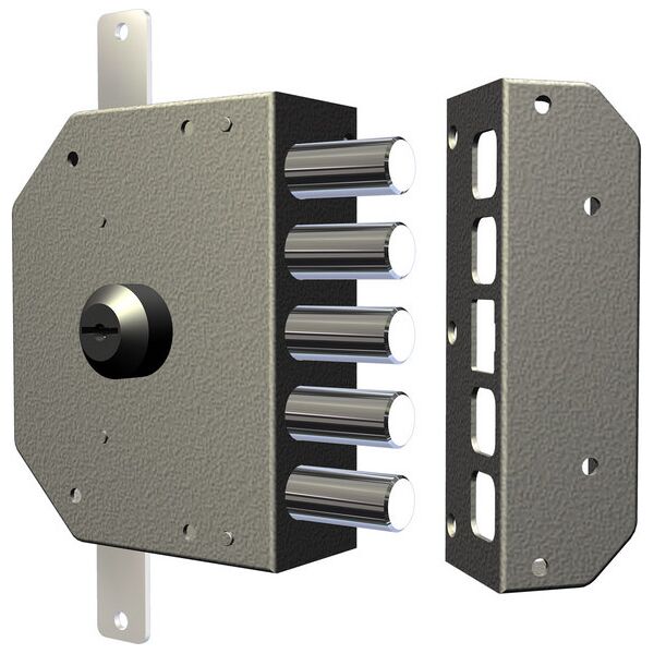 cr serrature 3200 c serratura per serramenti in legno da applicare cilindro a pompa entrata 60 mm dx + 3 chiavi - 3200 c