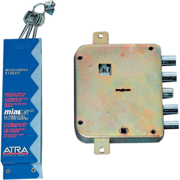 dierre 3221-2-db dx serratura porta blindata con scrocco e 4 catenacci entrata 60 mm mano dx - 3221-2-db dx