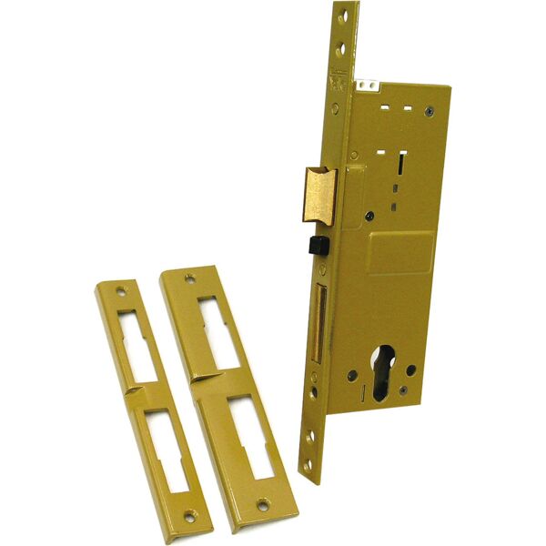 yale 5810060 serratura elettrica per serramenti in legno elettroserratura da infilare 22 mm 2 mandate catenaccio entrata 59,5 mm scatola 88x183 mm - 5810060