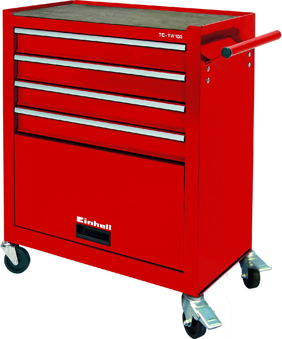 einhell 4510170 carrello porta utensili professionale 4 cassetti 670 x 376 x 708 mm ruote 4 ruote 360° materiale acciaio - 4510170 tc-tw 100