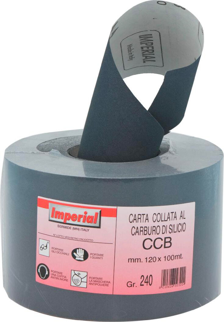 imperial ccb 215240 carta abrasiva ccb h12 gr 240 metri lineari 100 - ccb 215240