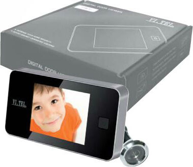 vi.tel. e0372 (40) spioncino per porta digitale elettronico con telecamera display lcd 3,2 0,3 mpx colore oro - e0372 (40)