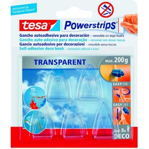 Tesa 58900-00014-02 Powerstrips 5 Ganci Autoa Ø Trasparente Confezioni 10 - 58900-00014-02