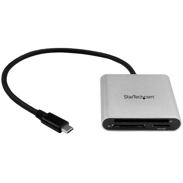 startech fcreadu3c lettore multischede esterno per flash card sd/mmc/cf usb 3.1 tipo-c gen 1 5gbps - fcreadu3c