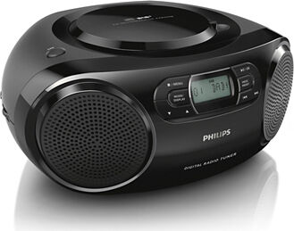 philips azb500/12 boombox radio stereo lettore cd radio dab+ fm registratore colore nero - azb500/12