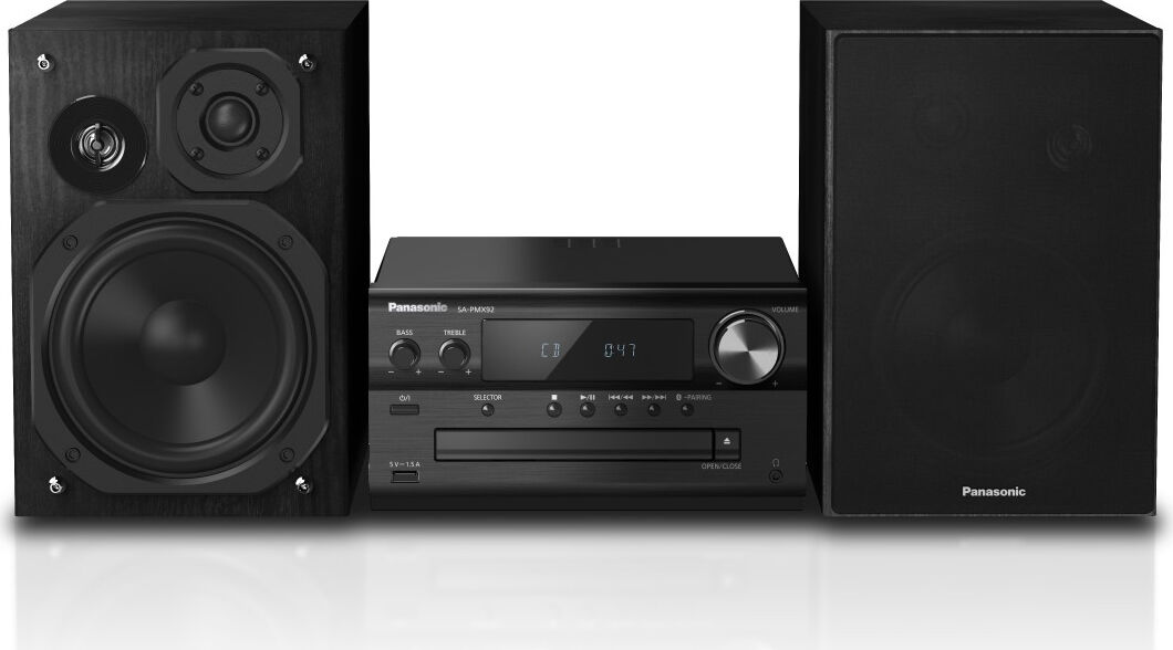 panasonic sc-pmx92eg-k micro hi-fi bluetooth lettore mp3 / cd radio dab potenza 120 watt usb colore nero - sc-pmx92eg-k