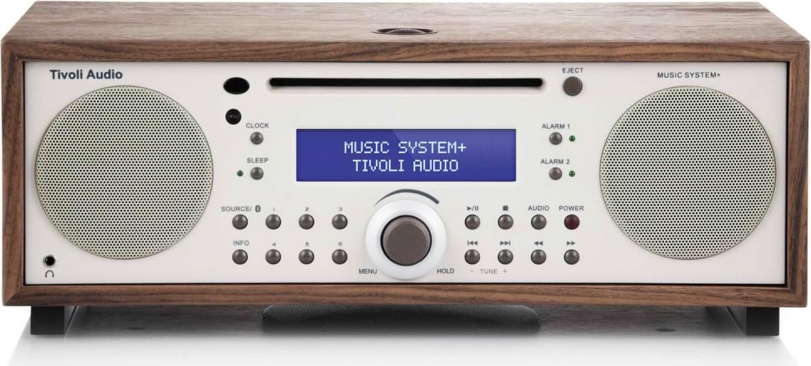 tivoli msypcla radio digitale con lettore cd bluetooth dab am fm mp3 funzione orologio ingresso aux colore noce / beige - msyp-1450-eu - music system bt