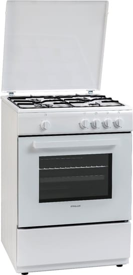 Finlux Fxgc66 Cucina A Gas 4 Fuochi Forno A Gas Libera Installazione Larghezza X Profondità 60x60 Cm Colore Bianco - Fxgc66