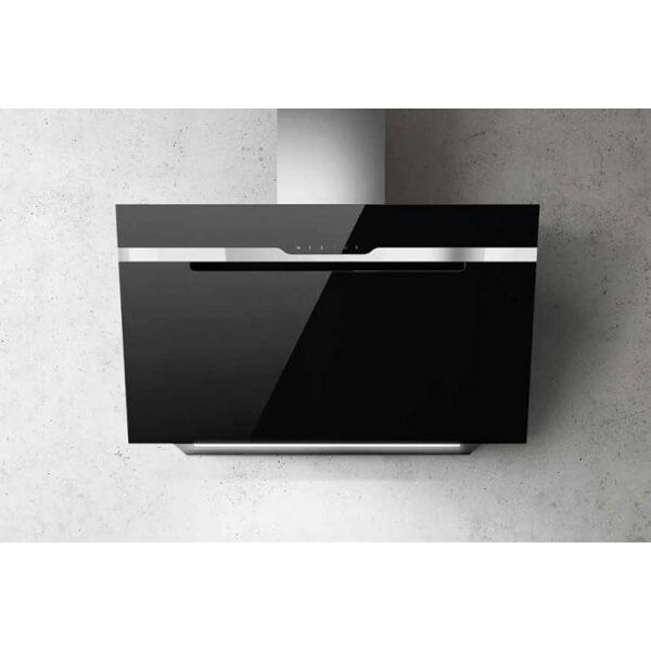 elica prf0116967 cappa cucina aspirante a parete larghezza 90 cm colore nero - prf0116967 majestic bl/a/90