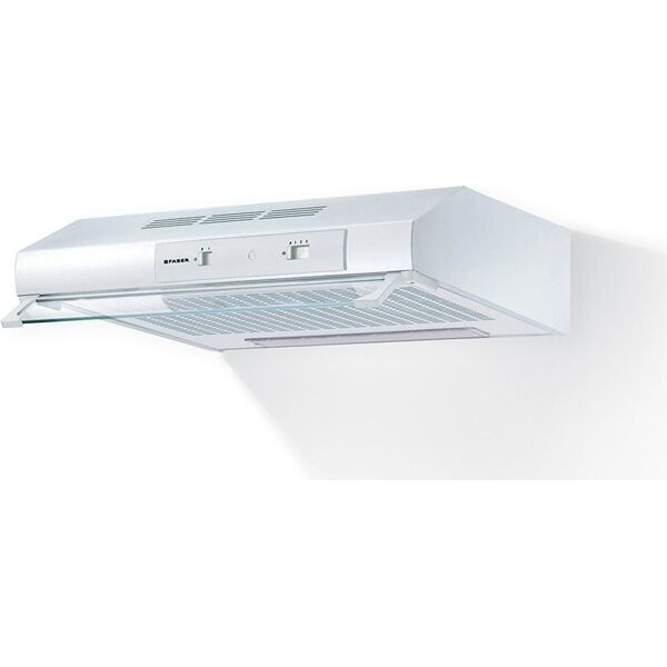 faber 300.0557.488 cappa cucina aspirante sottopensile incasso larghezza 90 cm frontalino in vetro colore cappa bianco - 300.0557.488 tch04-741 pluswh19a