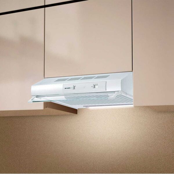 faber 300.0557.487 cappa cucina aspirante sottopensile incasso larghezza 60 cm colore bianco - 300.0557.487 - tch04 wh16a 741