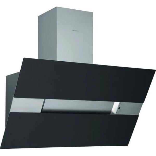 silverline 3374 90 cappa cucina filtrante a parete larghezza 90 cm inox e vetro colore nero - 3374