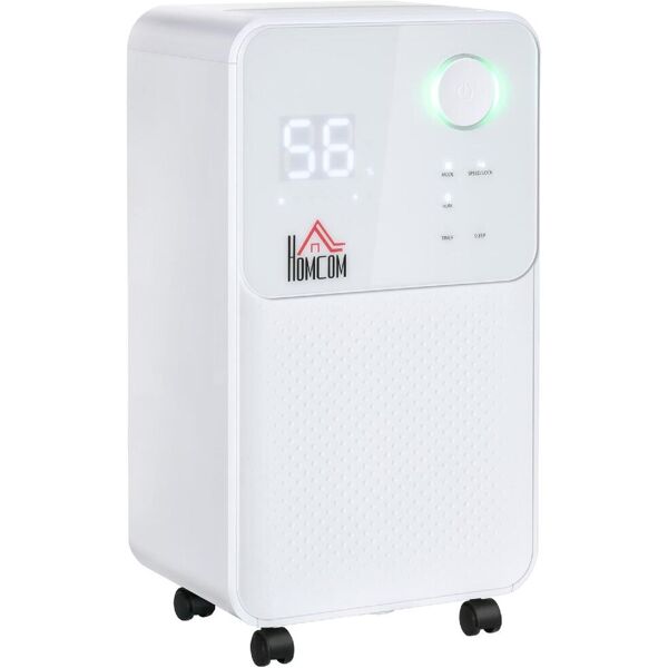 dechome 018v70821 deumidificatore portatile per la casa muffa 12 litri in 24 ore capacità tanica 2 litri 4 modalità e 2 velocità colore bianco - 018v70821