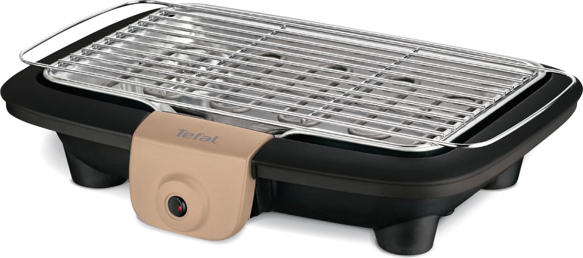 tefal bg0c814 barbecue elettrico da giardino da tavolo portatile bbq da esterno con termostato potenza 2300 watt - bg0c814