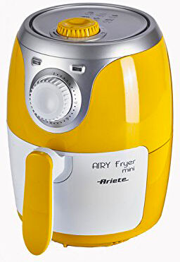 Ariete 4615 Friggitrice Ad Aria Senza Olio Potenza 1000 Watt Termostato Regolabile E Timer Colore Giallo - 4615 Airy Fryer Ariete 4615 Friggitrice Ad Aria Senza Olio Potenza 1000 Watt Termostato Regolabile E Timer Colore Giallo - 4615 Airy Fryer