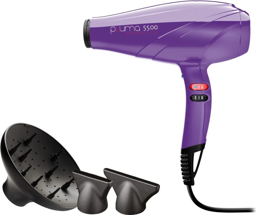 ga.ma a11.pl5500ion.vl phon professionale asciugacapelli agli ioni potenza 2400 w 2 velocità getto aria fredda 2 bocchette professionali + diffusore colore viola - a11.pl5500ion.vl pluma 5500 ion