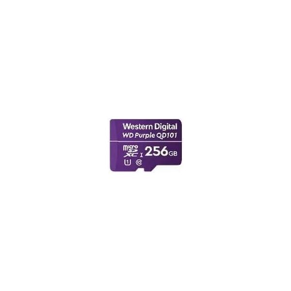 western digital wdd256g1p0c memory card microsd wd purple 256gb clas 10 - wdd256g1p0c