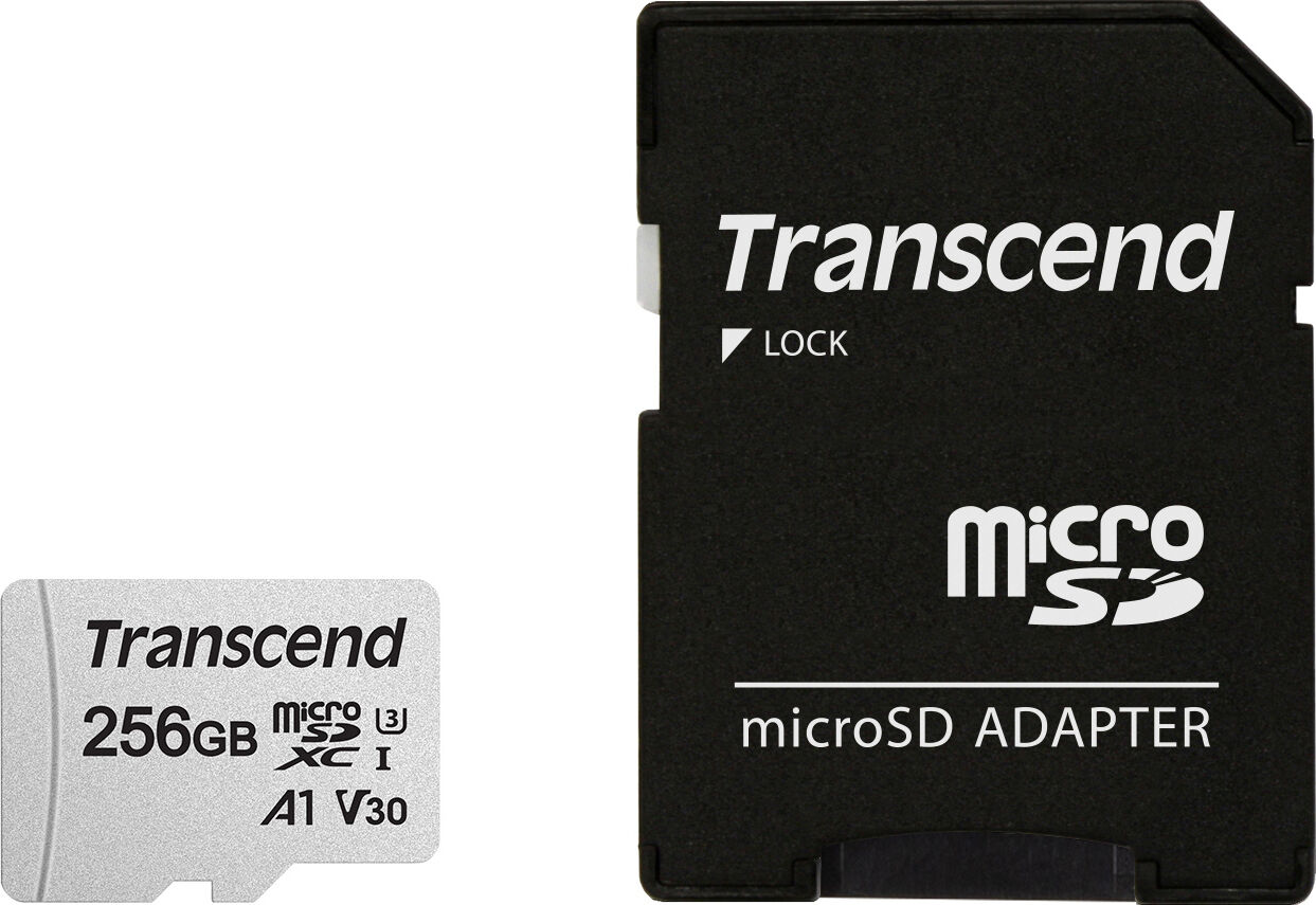 transcend ts256gusd300s-a scheda di memoria 256 gb microsdxc classe 10 uhs-i - 300s ts256gusd300s-a