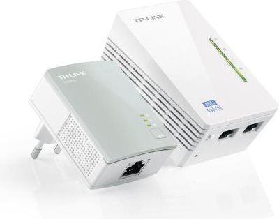 tp-link tl-wpa4220kit starter kit powerline wireless n homeplug av, fino a 300mbps - 2 porte ethernet - av600 tl-wpa4220kit