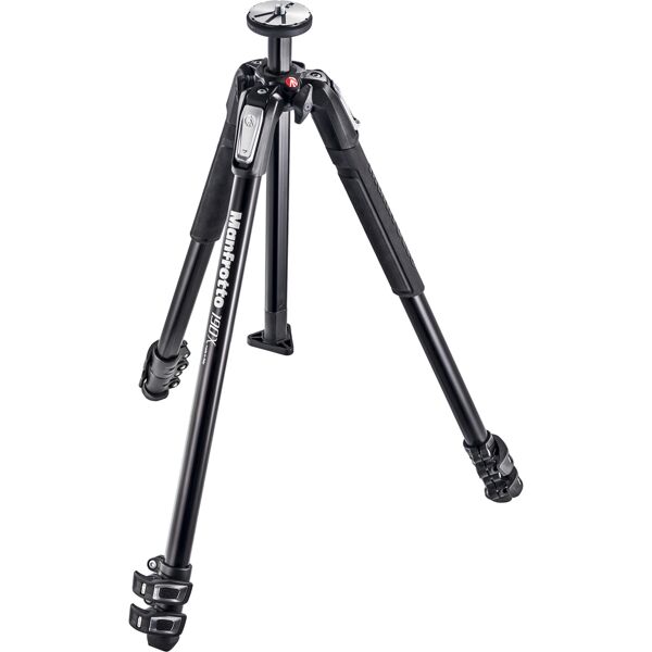 manfrotto mt190x3 treppiede senza testa treppiedi serie 190x alluminio 3 sezioni - mt190x3