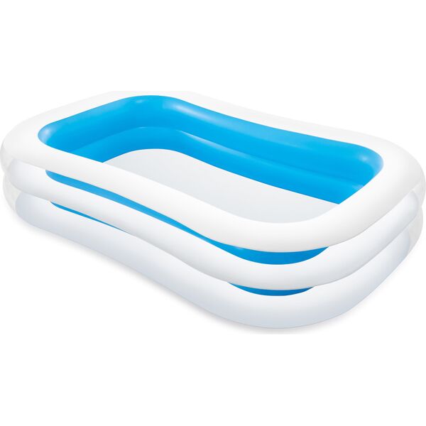 intex 56483 piscina fuori terra gonfiabile piscina esterna da giardino rettangolare 262x175 h56 cm - 56483 family