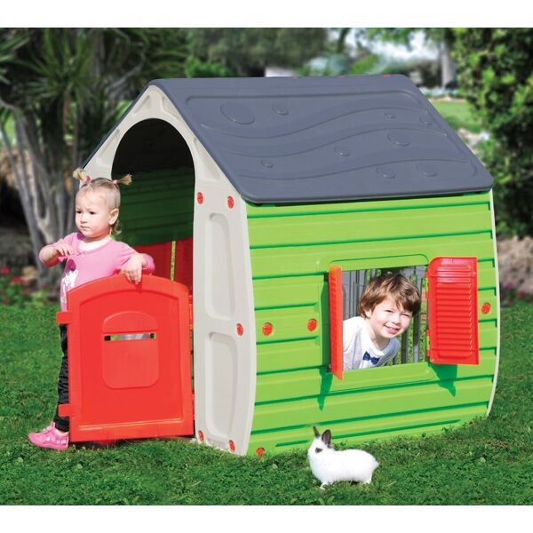 starplast magical house casetta bambini giochi per esterno in resina termoplastica cm 102x90x109h colore assortiti - magical house