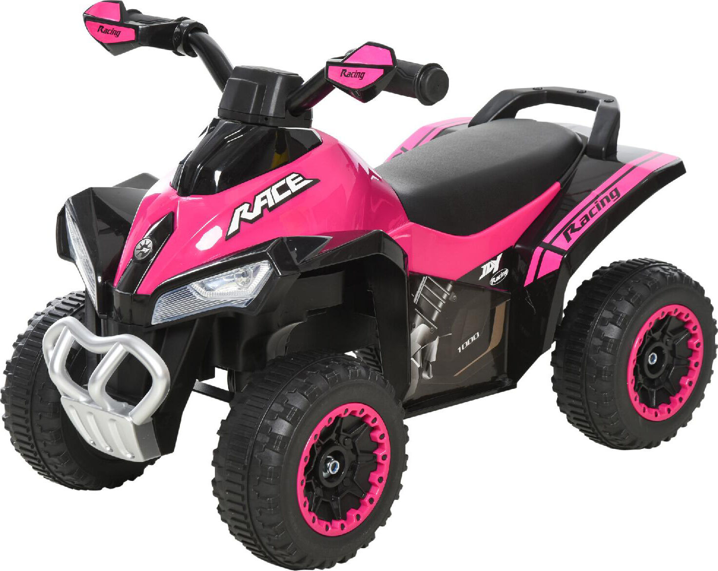 dechome 375596pk quad a spinta con luci e suoni cavalcabile per bambini da 3+ anni colore rosa - 375596pk