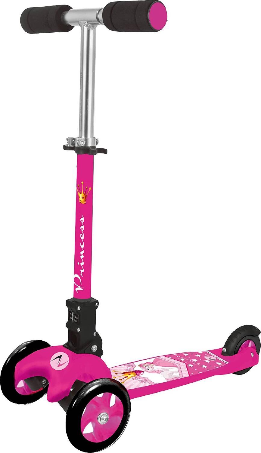 garlando grg-004 monopattino 3 ruote per bambini colore rosa - grg-004 princess