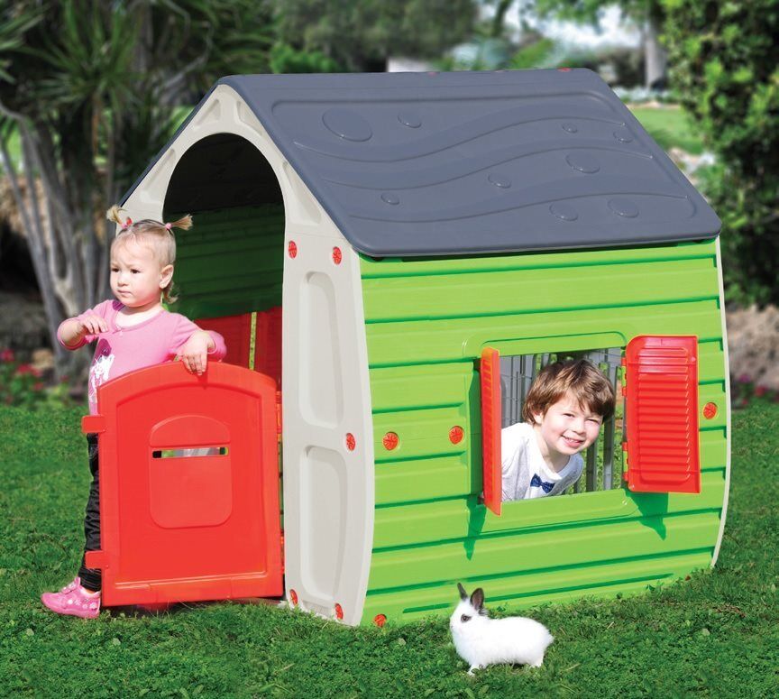 starplast magical house casetta bambini giochi per esterno in resina termoplastica cm 102x90x109h colore assortiti - magical house