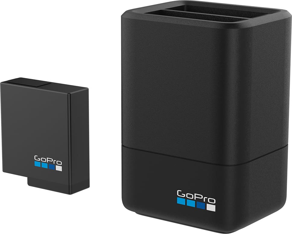 aadbd-001-eu caricabatterie per batterie gopro hero 5 2 slot + 1 batteria da 1220 mah - aadbd-001-eu