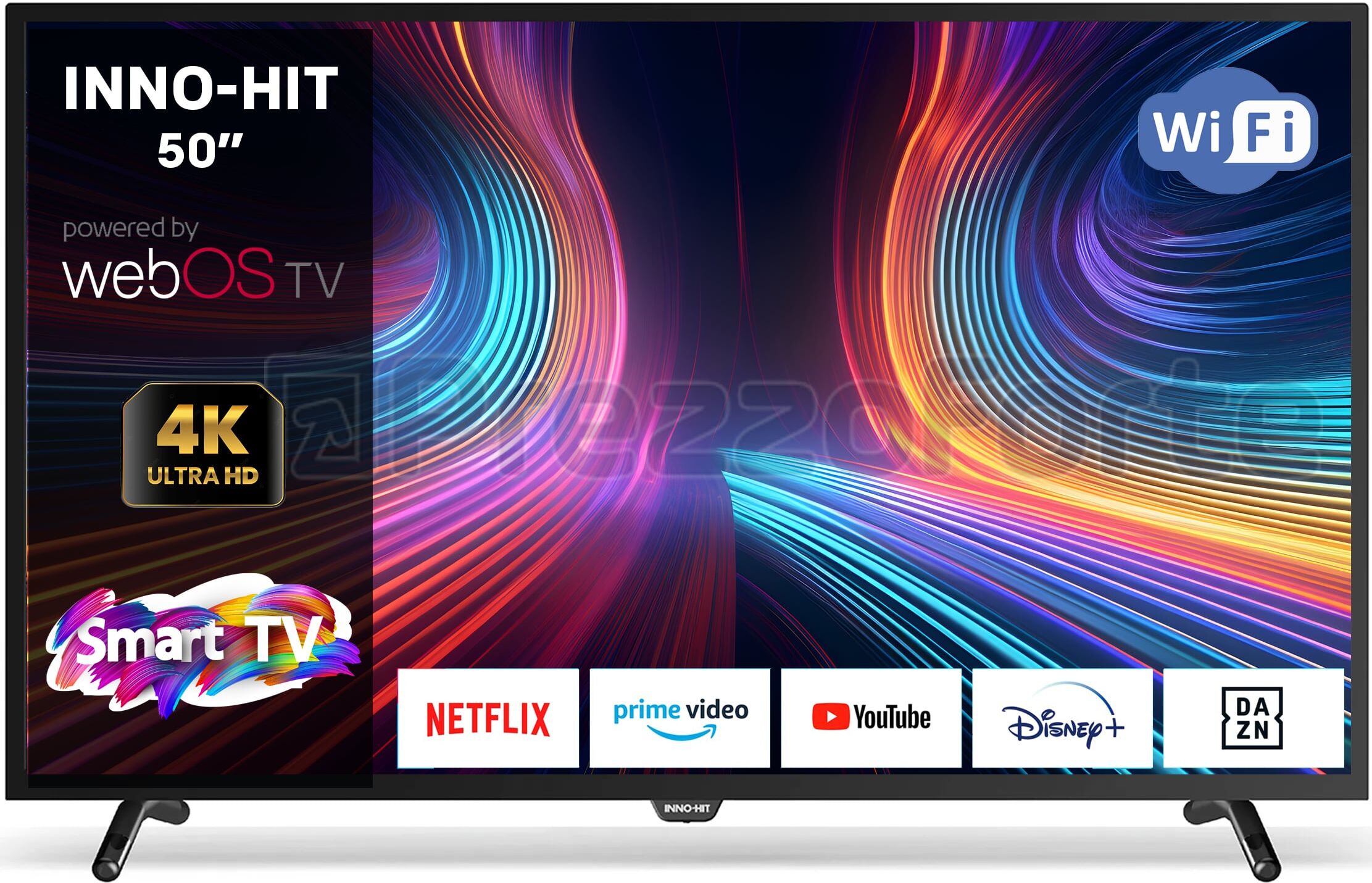 inno hit ih50uwb4 smart tv 50 pollici 4k ultra hd display led sistema web os colore nero - ih50uwb4