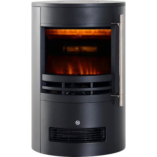 dechome 8d0087 caminetto elettrico da terra con effetto fiamma 1800 watt nero 41x41x64.5 cm - 8d0087