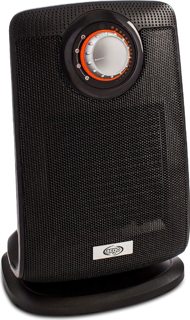 argo beat termoventilatore ceramico stufa elettrica caldobagno potenza 2000 watt oscillante con termostato colore nero - beat