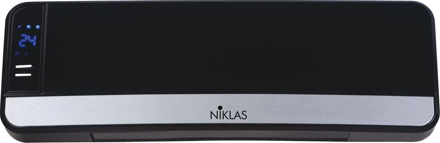 niklas elegant bk termoventilatore ceramico potenza 2000 watt split elegant black 2000w - elegant bk