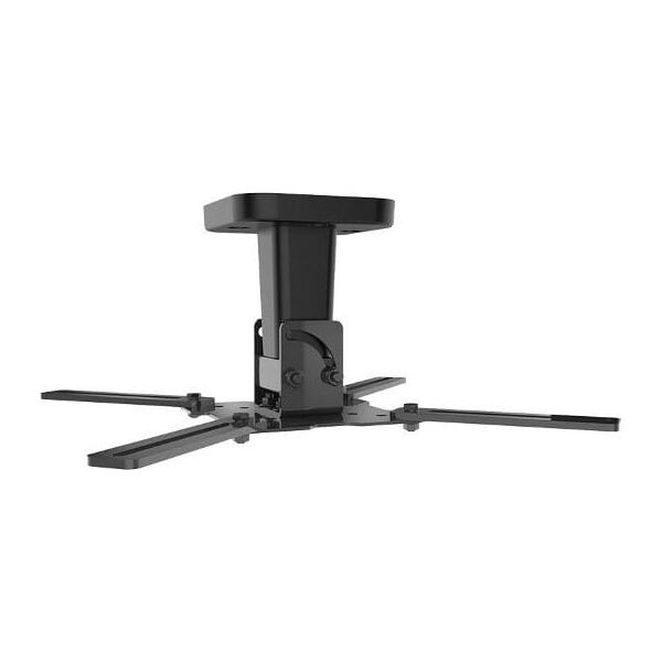 meliconi pro 100 supporto da soffito per videoproiettori peso massimo 15 kg rotazione orizzontale/verticale 360° - 45° colore nero - pro 100 nero