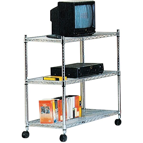 nbrand yj609 mobile porta tv supporto per televisori led scaffale in metallo 3 ripiani con ruote dimensioni 61x36x83 - yj609 america