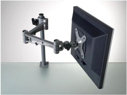 tecnostyl pmc195/7 supporto da scrivania per monitor a schermo piatto fino a 19 peso max 10 kg colore argento - pmc195/7