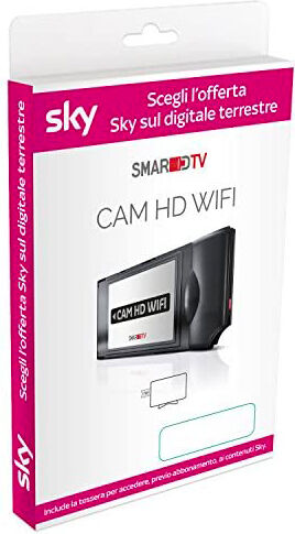 zap cam sky hd wi-fi cam hd sky wifi per vedere sky senza parabola (richiede abbonamento a parte) - cam sky hd wi-fi