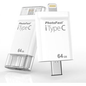 Photofast Typecdrive64gb Flashdrive Backup 64 Gb Type-c Usb / Lightning Con Adattatore Per Usb / Microusb Per Iphone, Ipad, Mac, Android, Windows - Typecdrive64gb