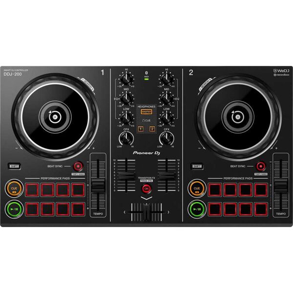 pioneer 8002257 console dj mixer dj usb 2 piatti compatibile windows / mac colore nero - 8002257 ddj-200