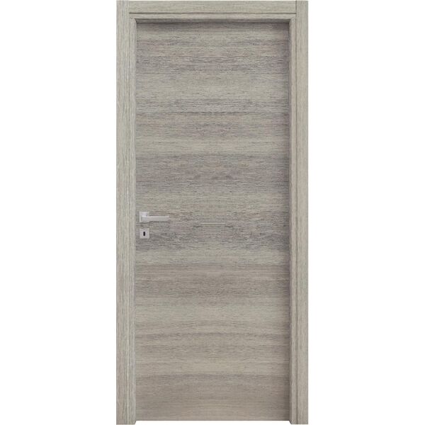 nbrand kb0203ba002r62 porta interna a battente 210x80 cm in mdf colore rovere / grigio - kb0203ba002r62